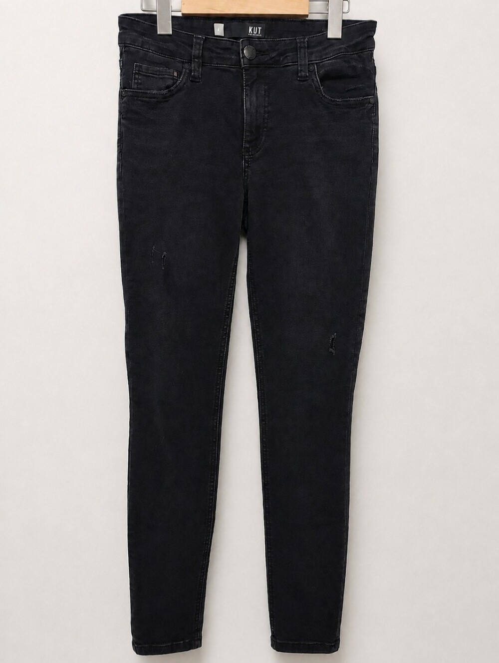 KUT from the Kloth Womens Black Skinny High-Rise Denim Stretchy Jeans Size 4